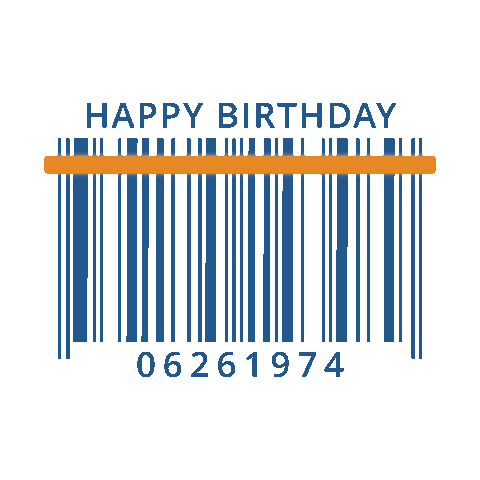 Happy Birthday Sticker by Barcoding