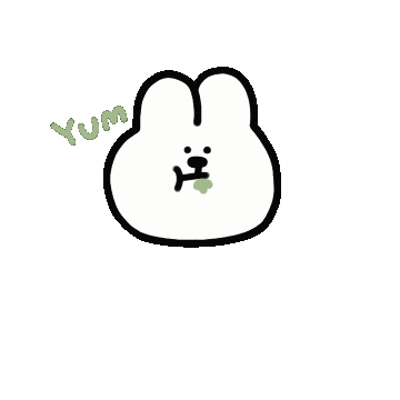 Bunny Eating Sticker