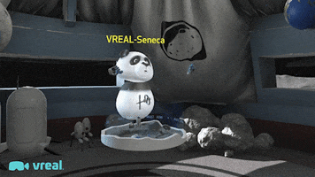 Vreal dance vr panda virtual reality GIF