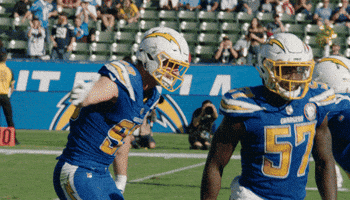Joey Bosa Handshake GIF by Los Angeles Chargers