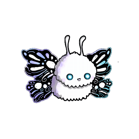 Moth Glowing Sticker