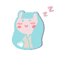 Sleepy Coffee Sticker