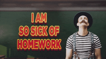 Tired Back To School GIF by Sethward