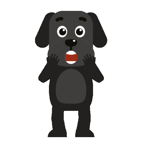 Purple Dog Sticker