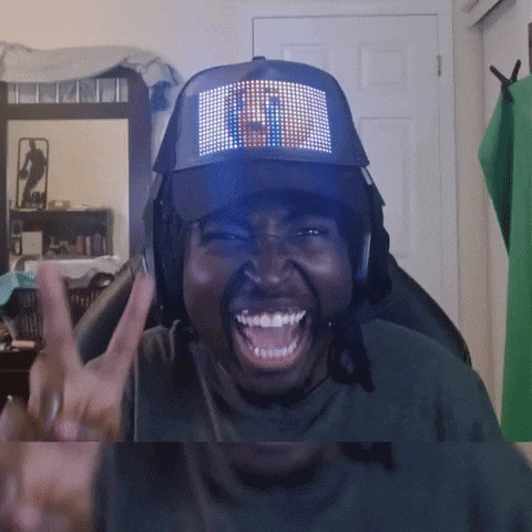 Peace Sign Laughing Emoji GIF
