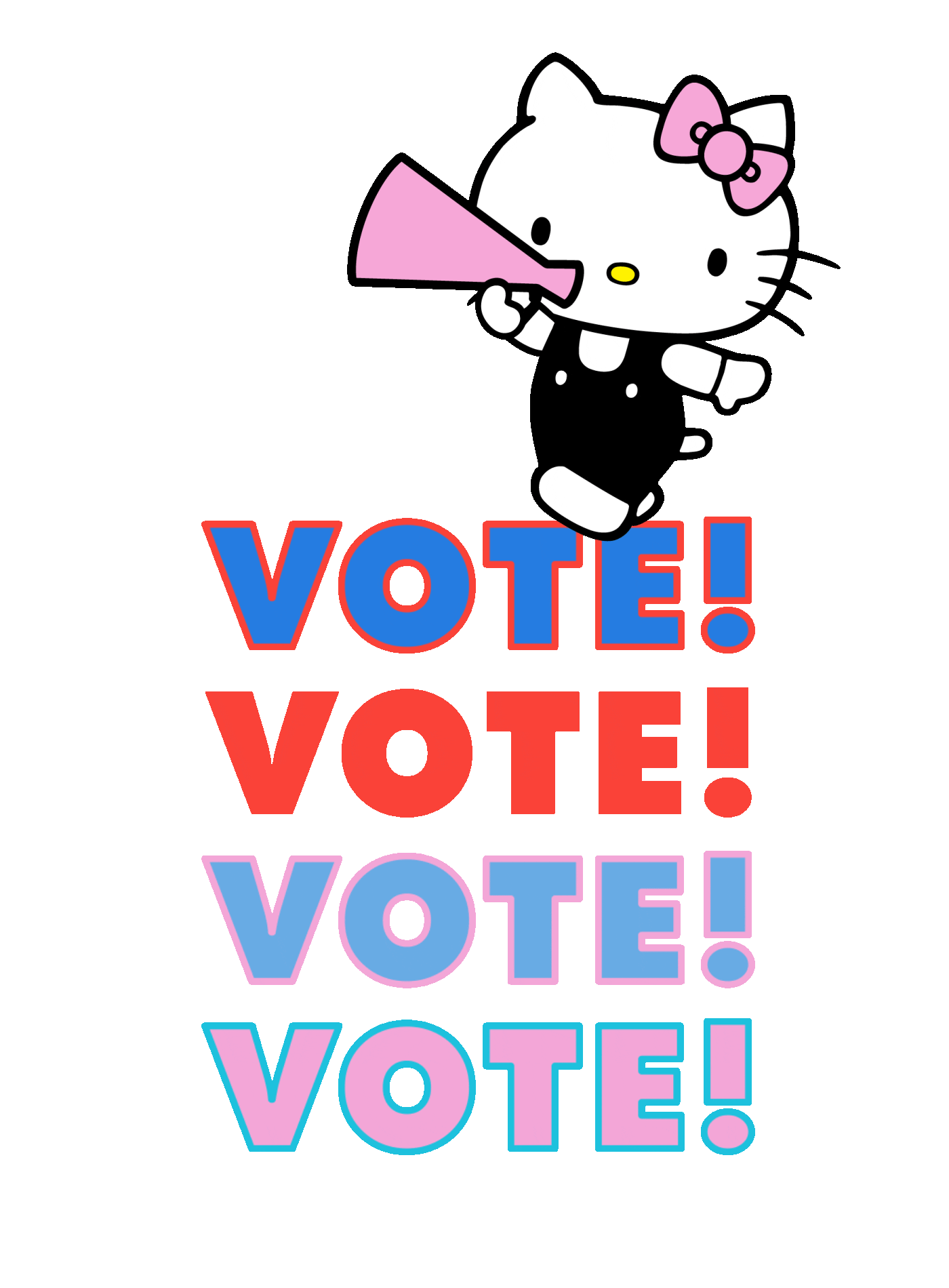 Vote Voting Sticker by Hello Kitty