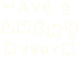 Happy New Year Good Luck Sticker