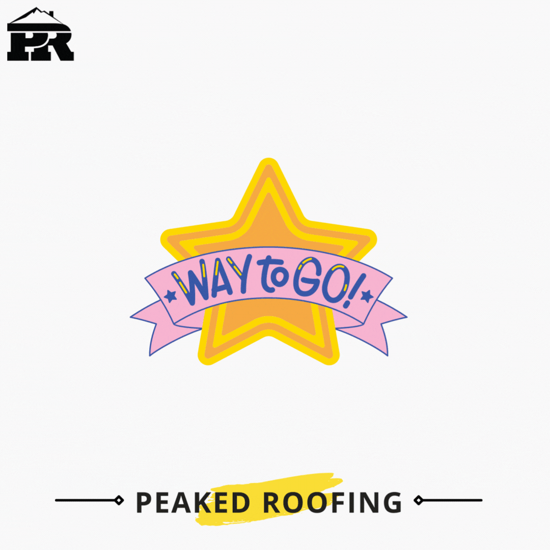 Way To Go GIF by Peaked Roofing