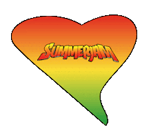 Summer Jam Heart Sticker by Reggaeville.com