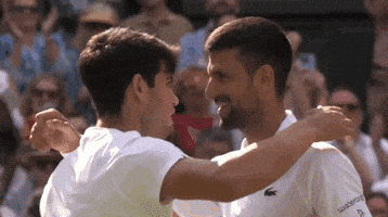 Novak Djokovic Hug GIF by Wimbledon
