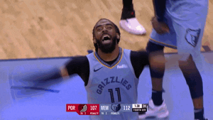 excited mike conley GIF by NBA