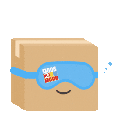 Sleep University Sticker by Door2Door Student Storage