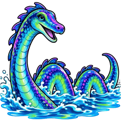Sea Creature Swimming Sticker