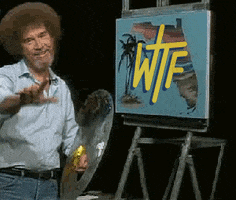 Bob Ross Art GIF by WTF - Make Love And Aid