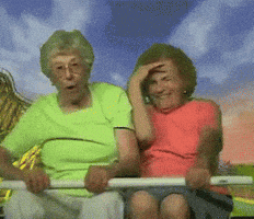 Scared Roller Coaster GIF