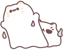 Cats Ghost Sticker