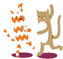 Alley Cat Dancing Sticker