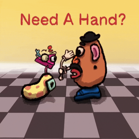 Mr Potato Head Need A Hand GIF