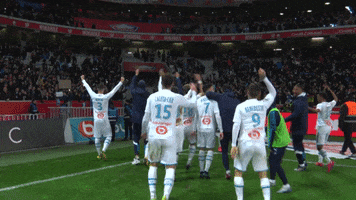 Happy Football GIF by Olympique de Marseille