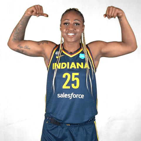 Flexing Tiffany Mitchell GIF by Indiana Fever