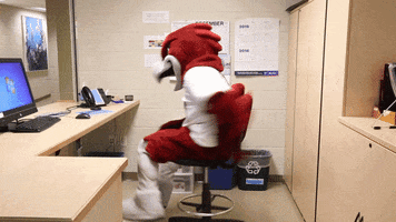 RiponCollege work spin office bored GIF