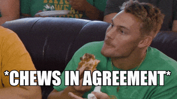 College Football Chewing GIF by Notre Dame Fighting Irish