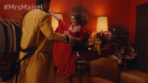 Season 4 Hug GIF by The Marvelous Mrs. Maisel - Find & Share on GIPHY
