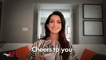 Anne Hathaway Reaction GIF by American Film Institute