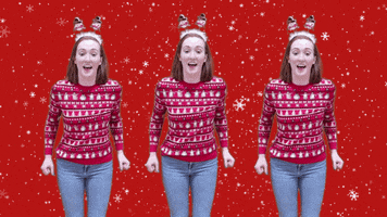 Christmas Snow GIF by Northumbria Students' Union