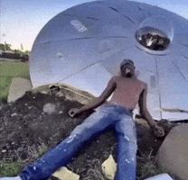 Ufo Black Guy GIF