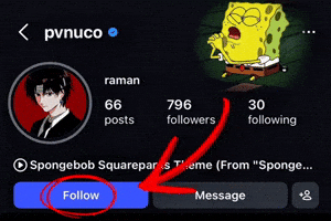 Follow Me Spongebob GIF