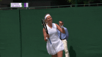 happy victoria azarenka GIF by Wimbledon