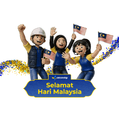 Malaysiaday Harimalaysia Sticker by CelcomDigi