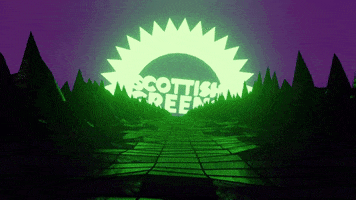 ScottishGreens logo synthwave scottish greens scottish green party GIF