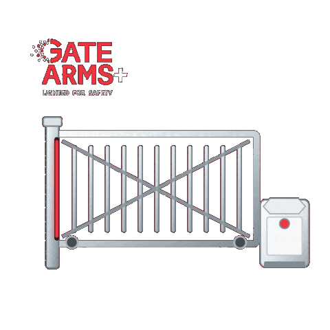 Access Control Gate Open Sticker by GateArms+