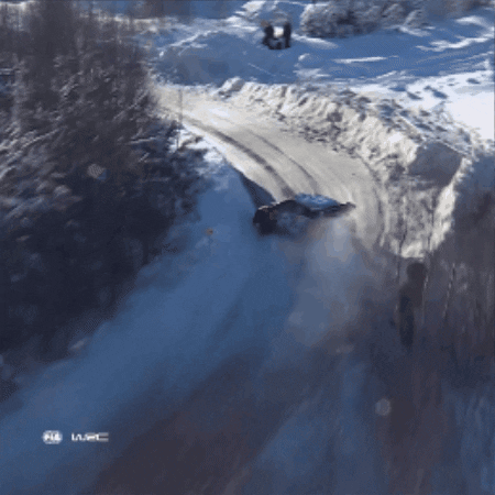 Slide Driving GIF by FIA World Rally Championship