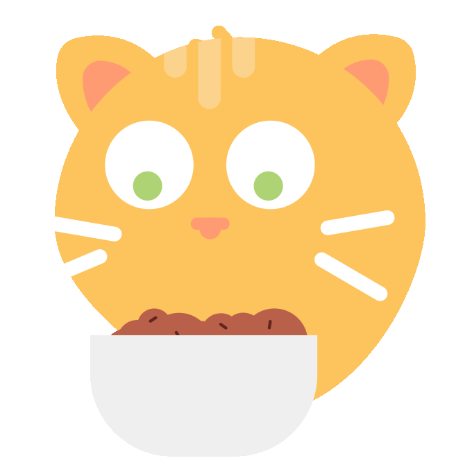 Cat Eating Sticker by YLLW for iOS & Android GIPHY