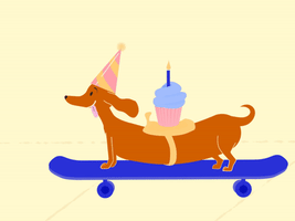 Happy Birthday Dog GIF by Heather - Find & Share on GIPHY