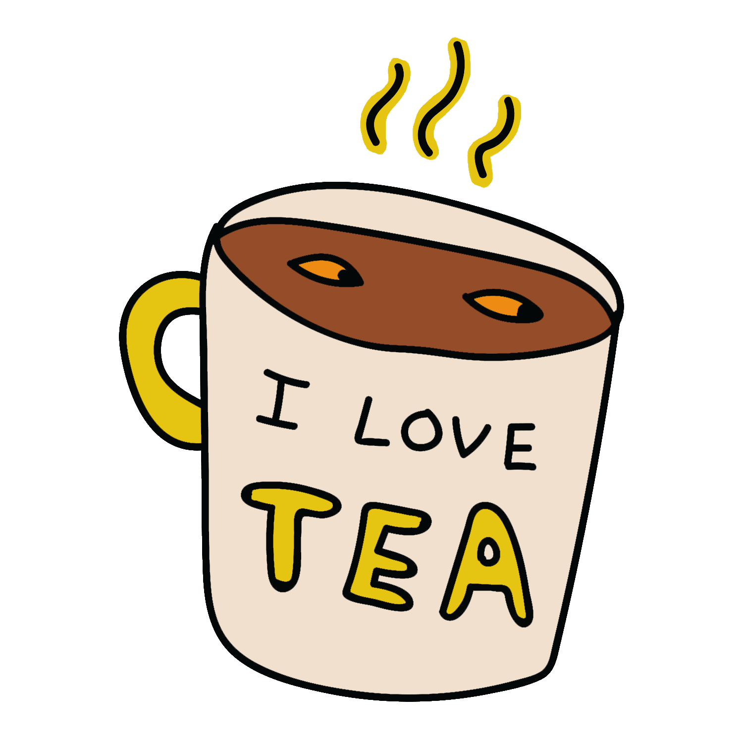 Tea Cup Drinking Sticker by nicole zaridze for iOS & Android GIPHY