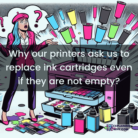 Ink Cartridges Print Management GIF by ExplainingWhy.com
