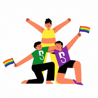 Gay Pride Rainbow GIF by Dogs Supreme