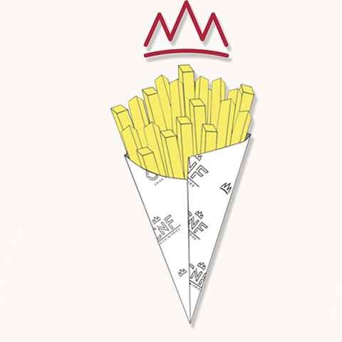 CNF_restaurant chips cone french fries cono GIF