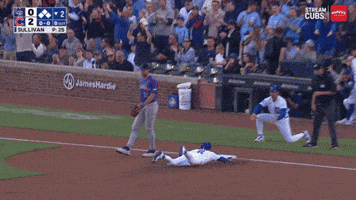 Sliding Chicago Cubs GIF