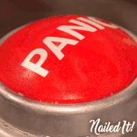 panic button GIF by NailedIt