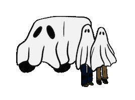 Halloween Ghost Sticker by Hevy Hauling