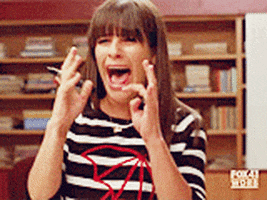 Lea Michele Reaction GIF