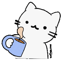 White Cat Wtf Sticker