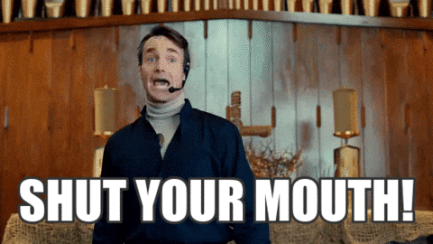 Will Forte Shut Up Gif By Don Verdean Find Share On Giphy