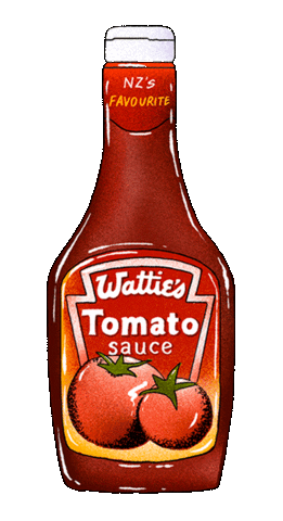 Tomato Sauce Food Sticker by The Good Type Co