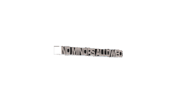 No Minors Allowed Sticker by Soap Seoul